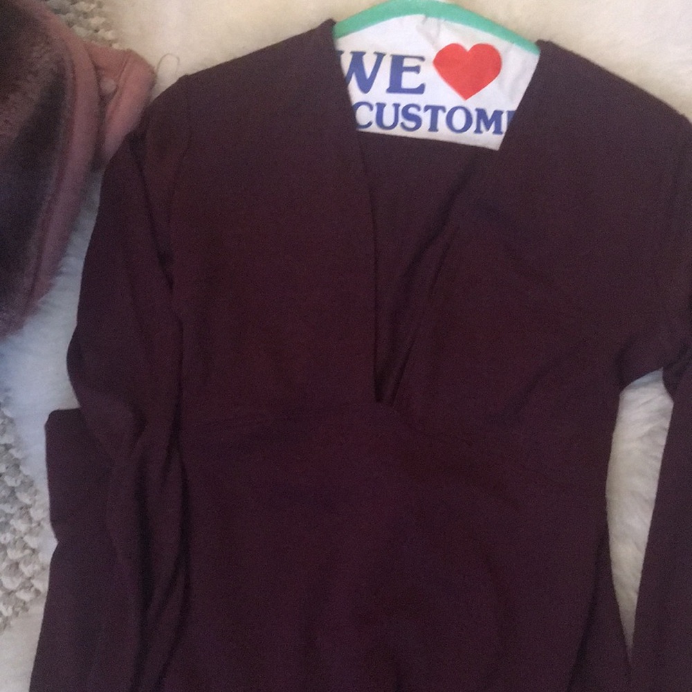 Wilfred free Abby dress from aritzia in plum - Picture 4 of 6